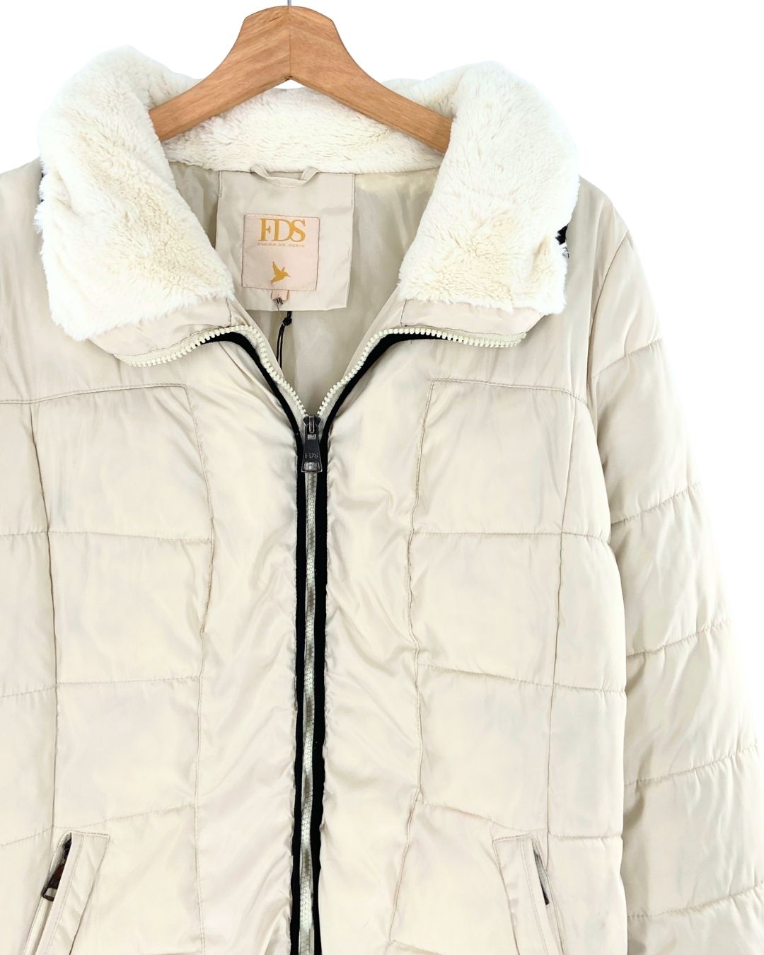 Chaqueta midi acolchada