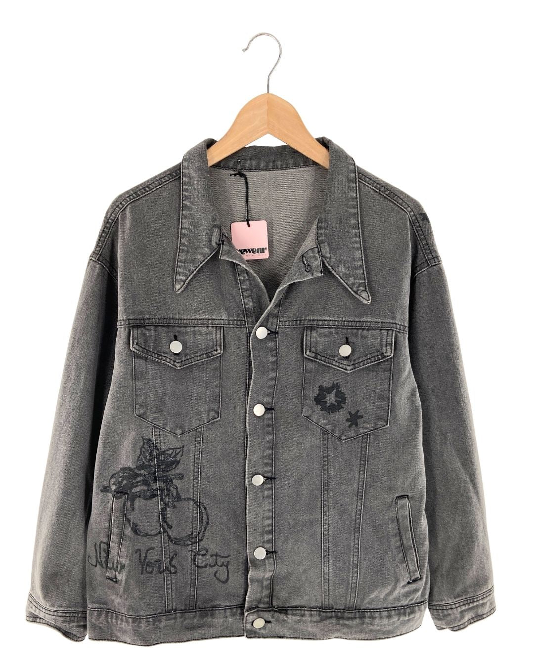 Chaqueta abotonada print