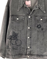 Chaqueta abotonada print