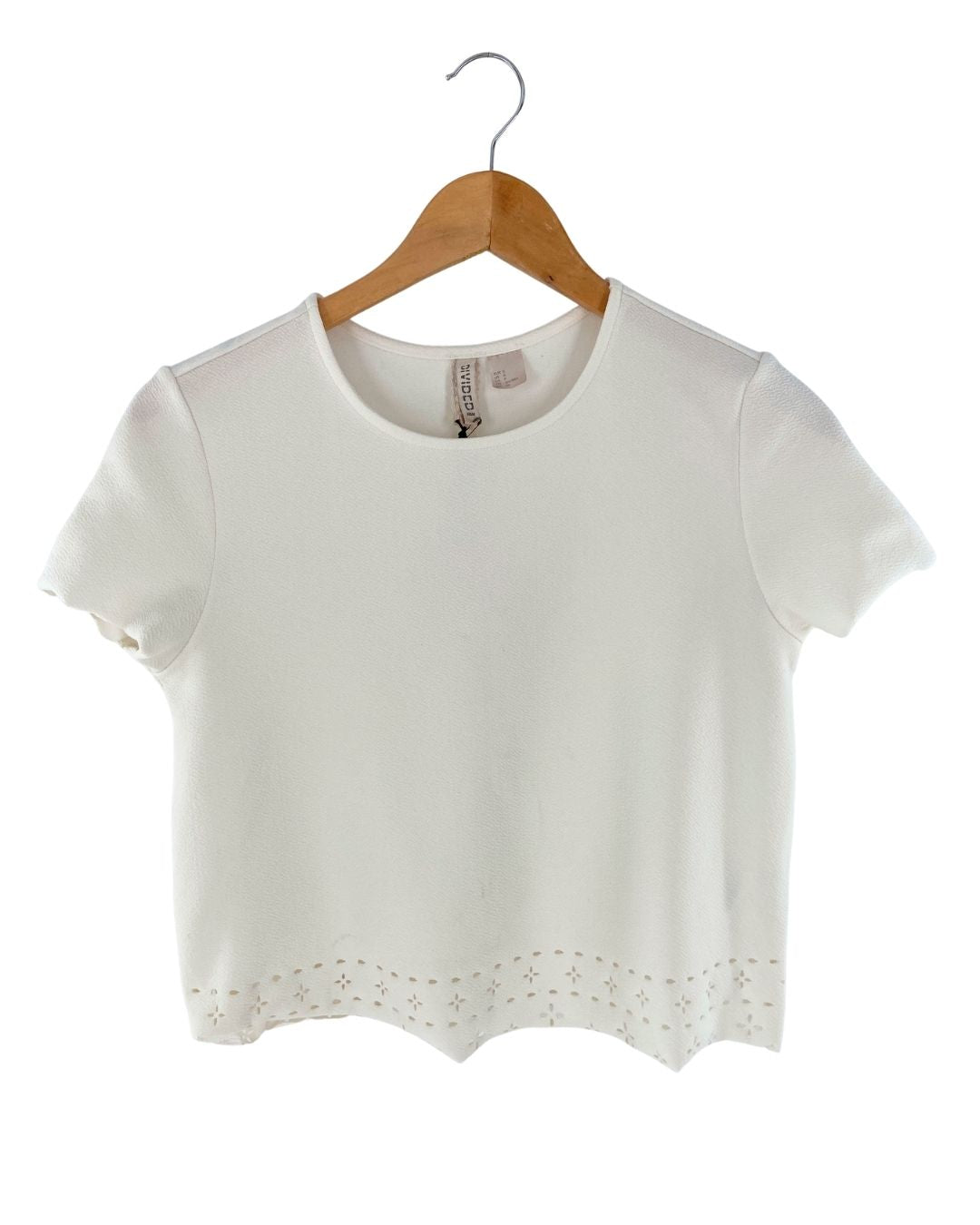 Blusa manga corta con textura