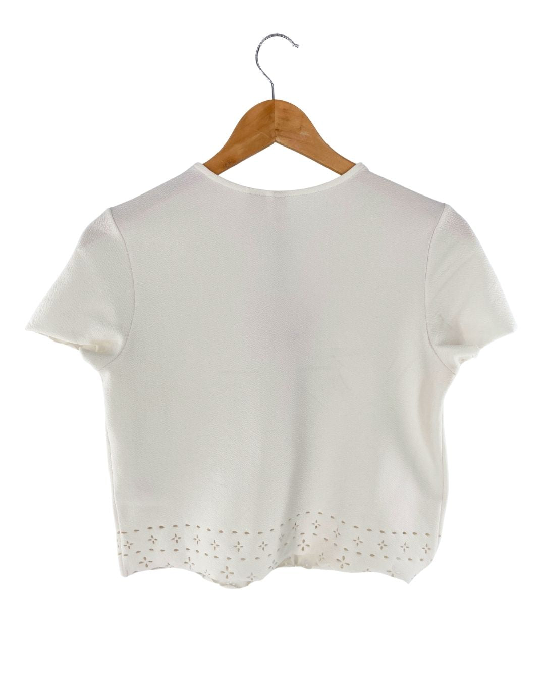 Blusa manga corta con textura