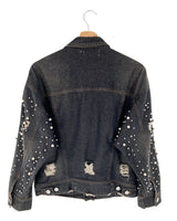 Chaqueta en denim con taches