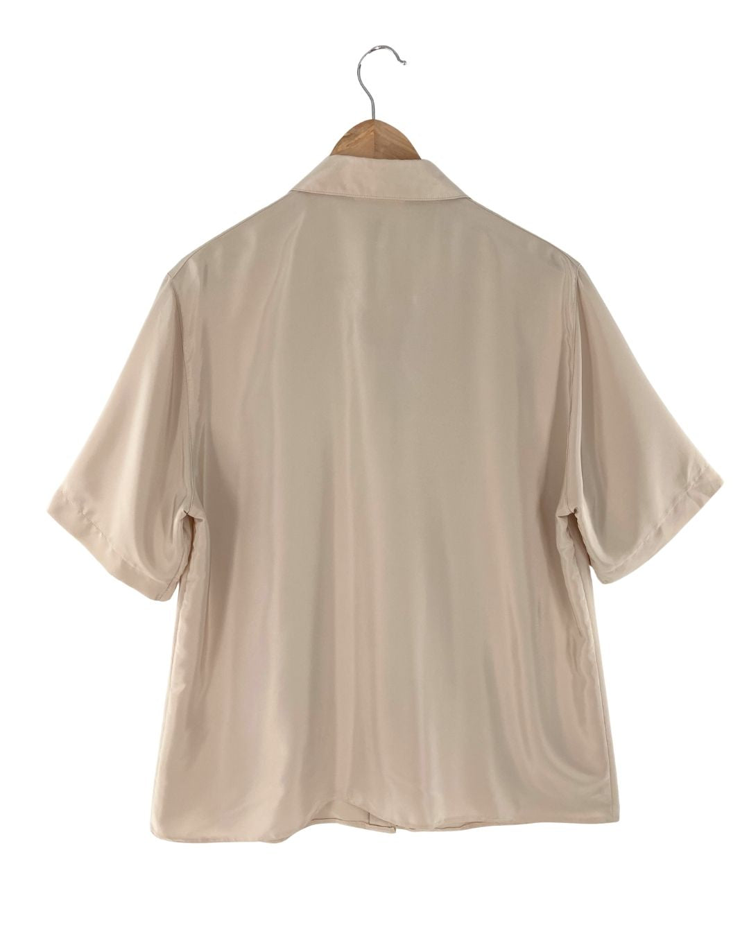 Camisa manga corta satinada