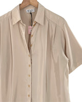 Camisa manga corta satinada