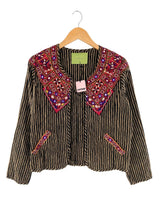 Chaqueta acolchada a rayas