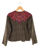 Chaqueta acolchada a rayas