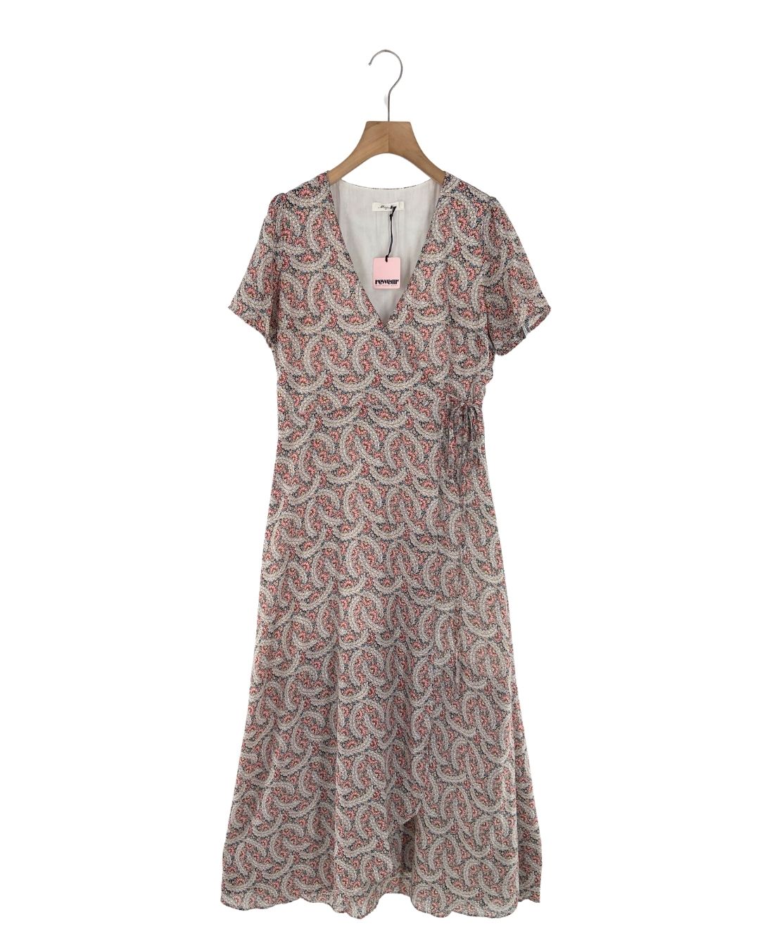 Maxi vestido wrap print mini