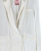 Blazer midi abotonado