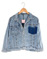 Chaqueta abotonada en denim