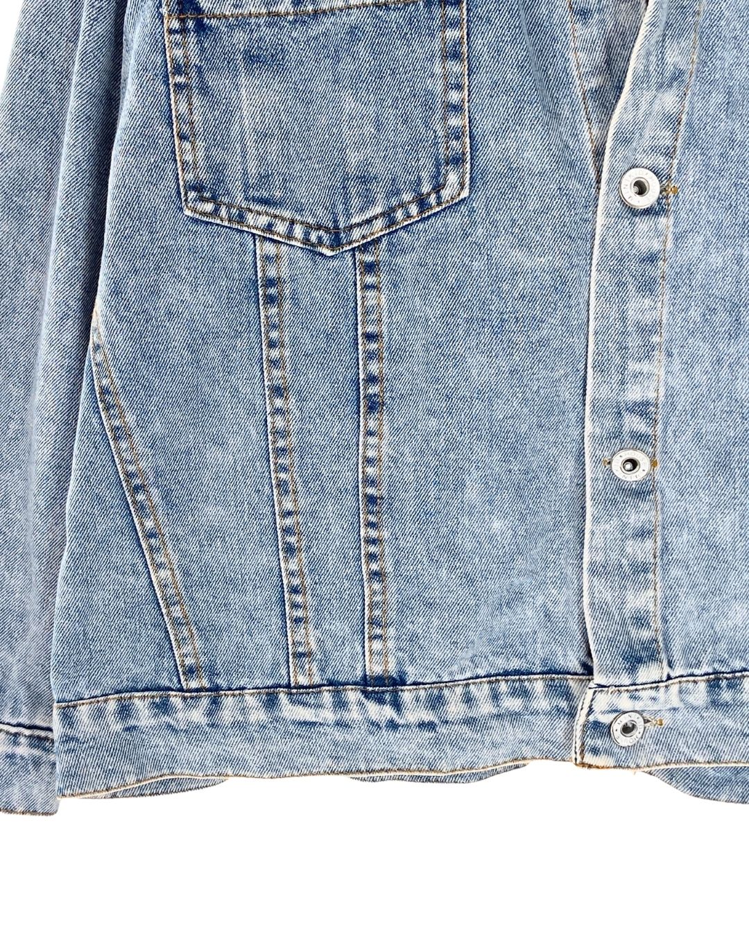 Chaqueta abotonada en denim