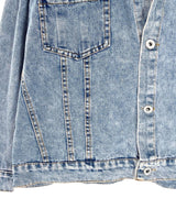 Chaqueta abotonada en denim