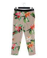 Pantalon print rayas y flores