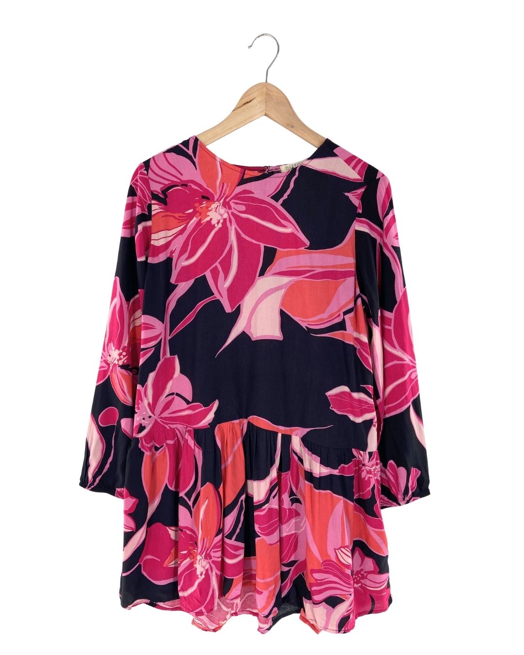 Vestido mini amplio print