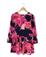 Vestido mini amplio print