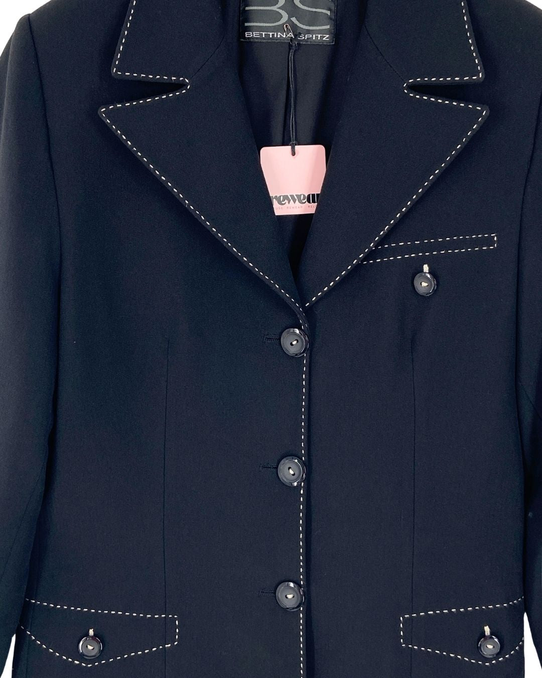 Blazer midi costura en borde