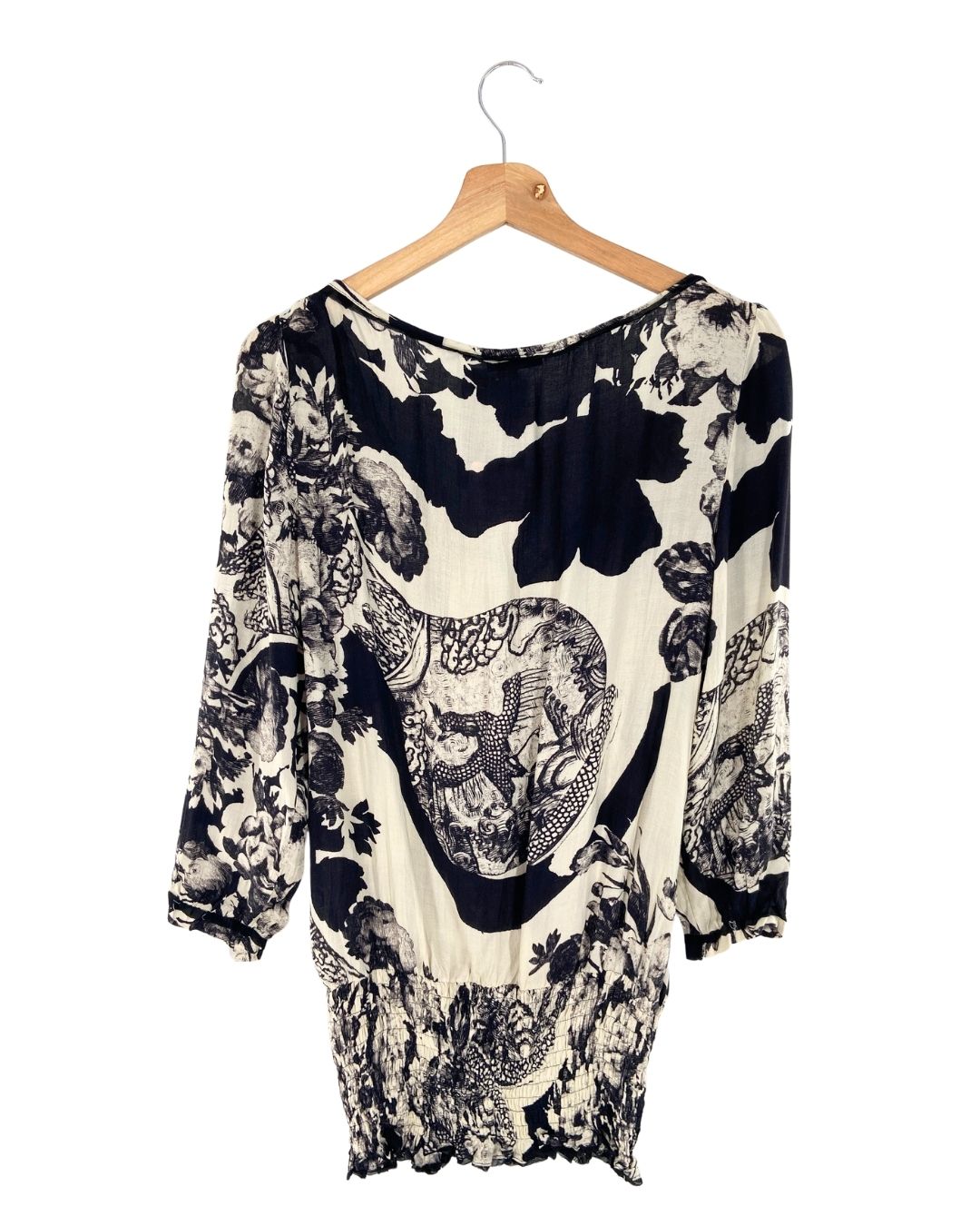Blusa manga larga con print