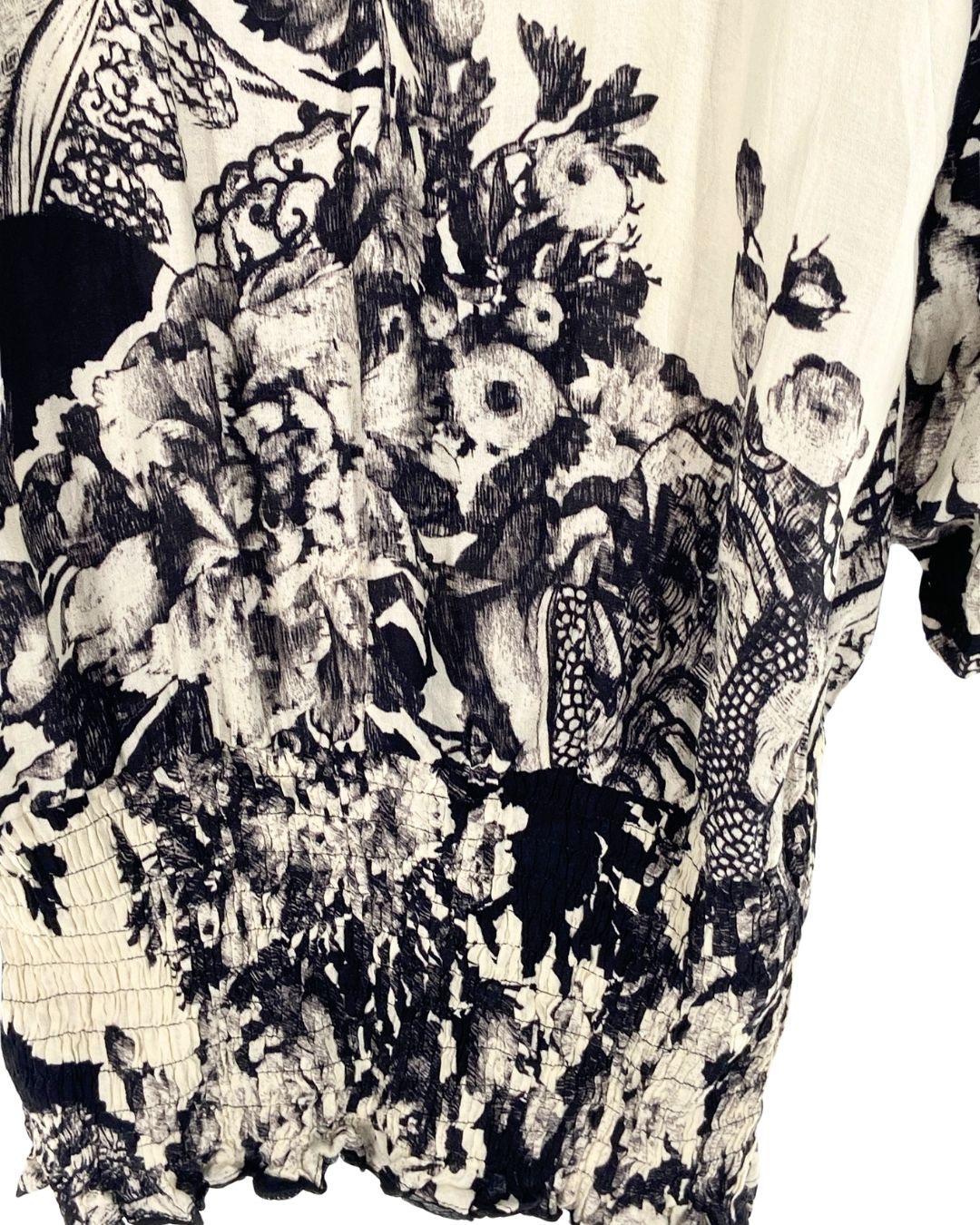Blusa manga larga con print