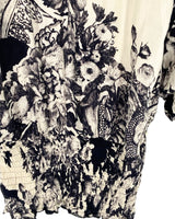 Blusa manga larga con print
