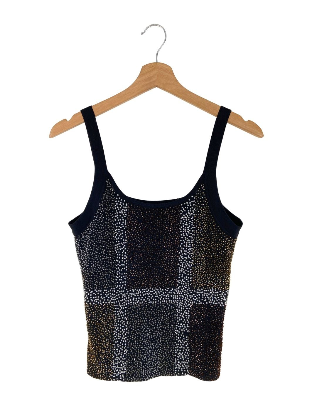 Blusa de tiras con recamado