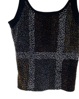 Blusa de tiras con recamado