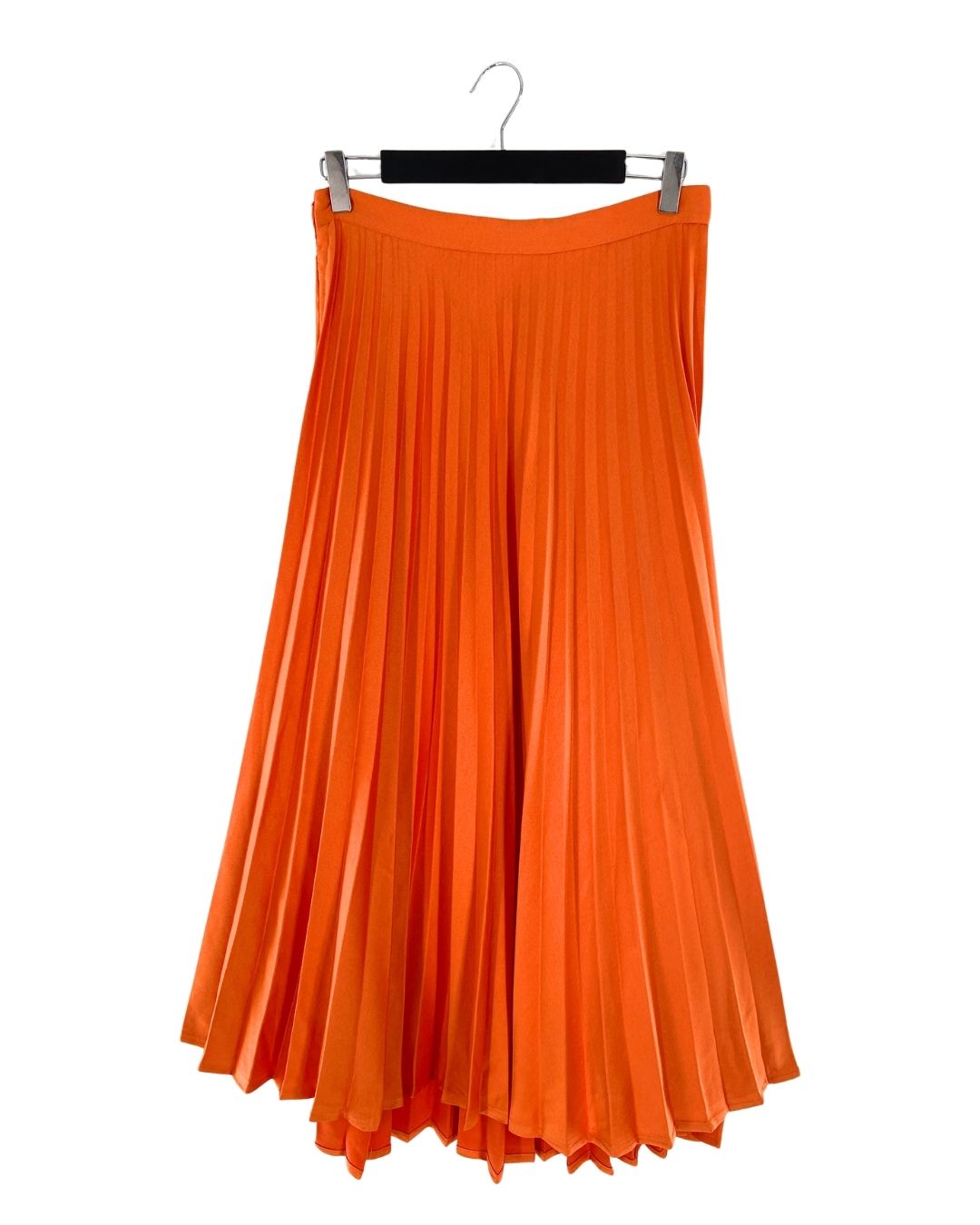 Maxi falda satinada plisada