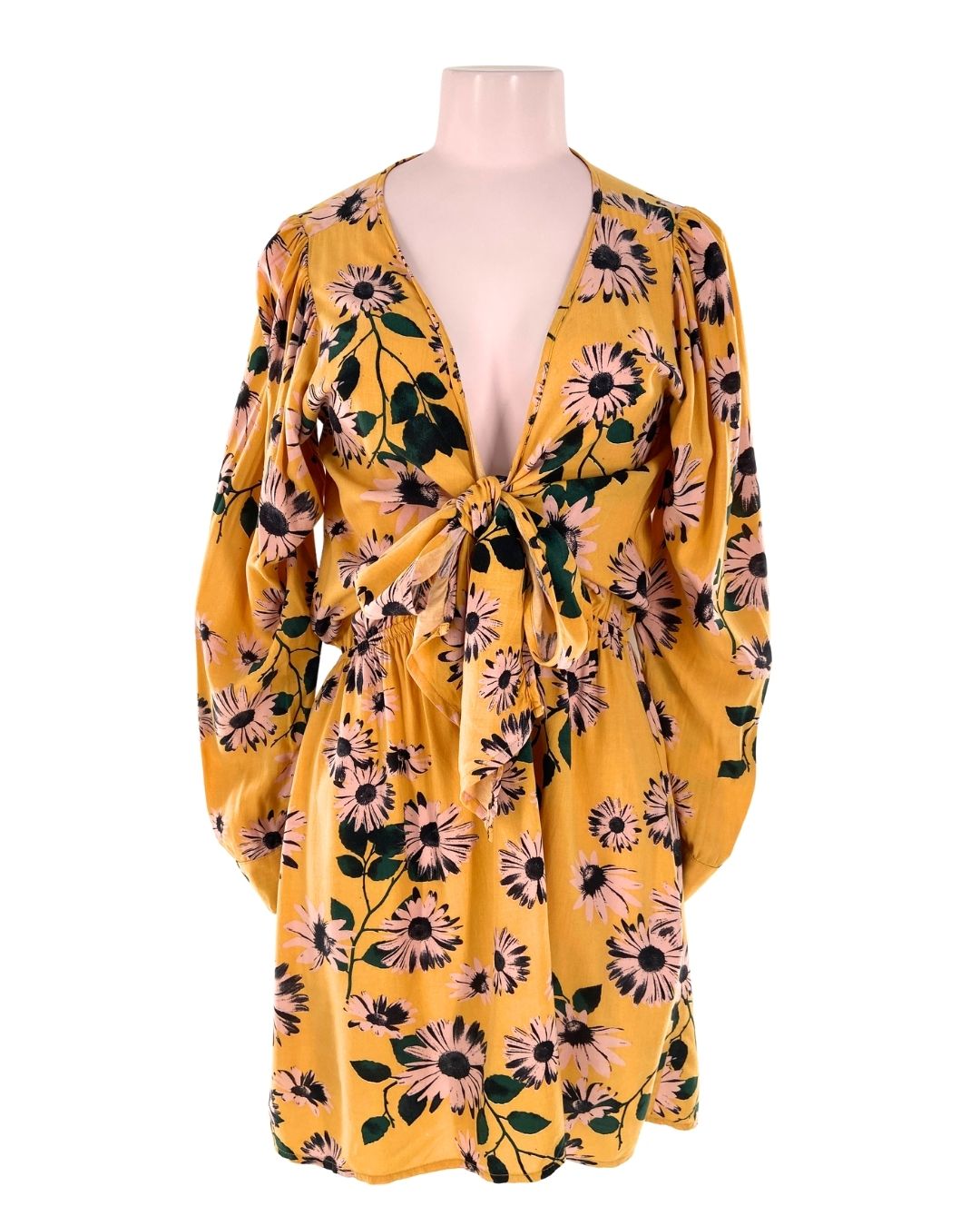 Vestido midi anudado