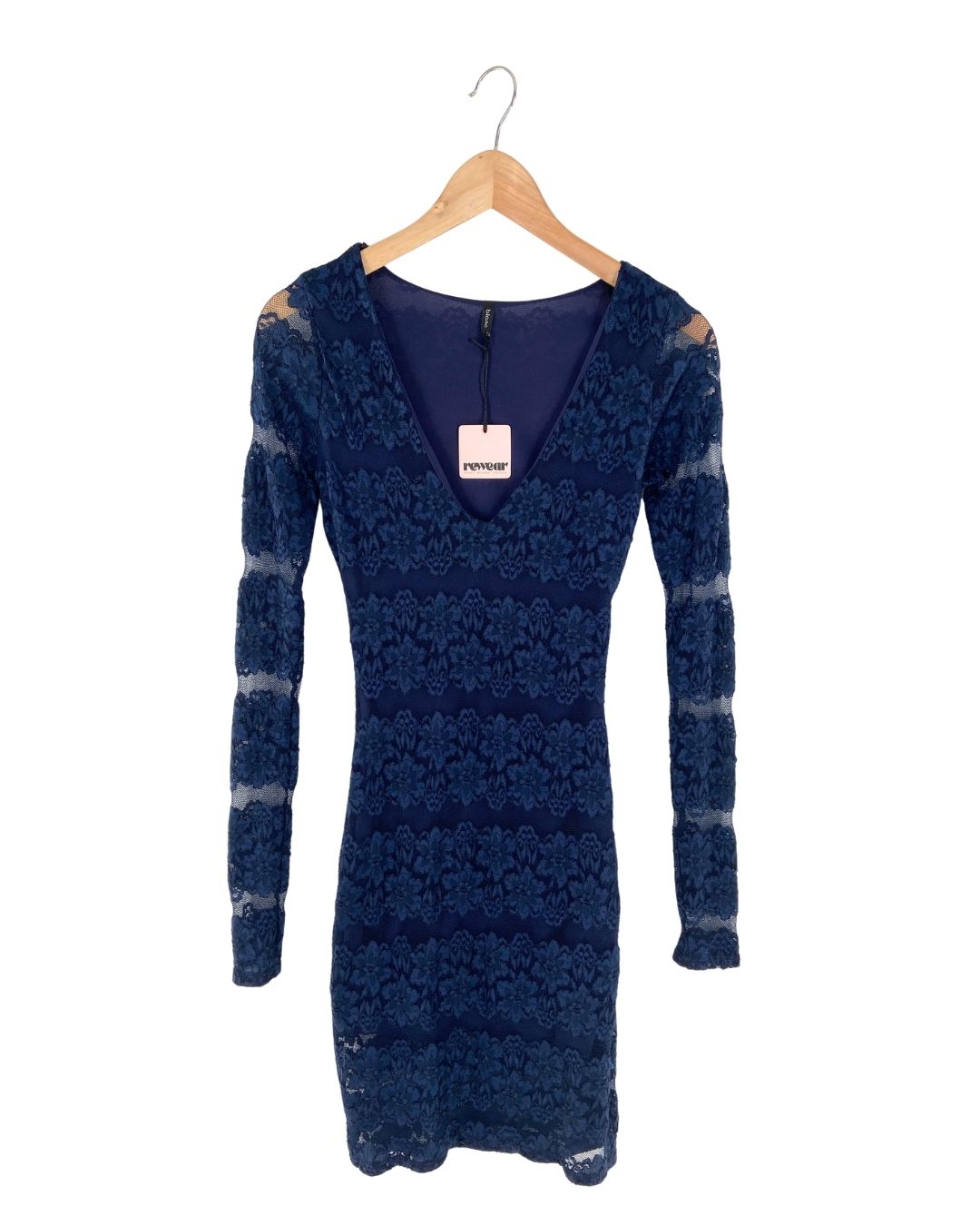 Vestido mini manga larga