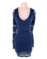 Vestido mini manga larga