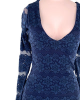 Vestido mini manga larga