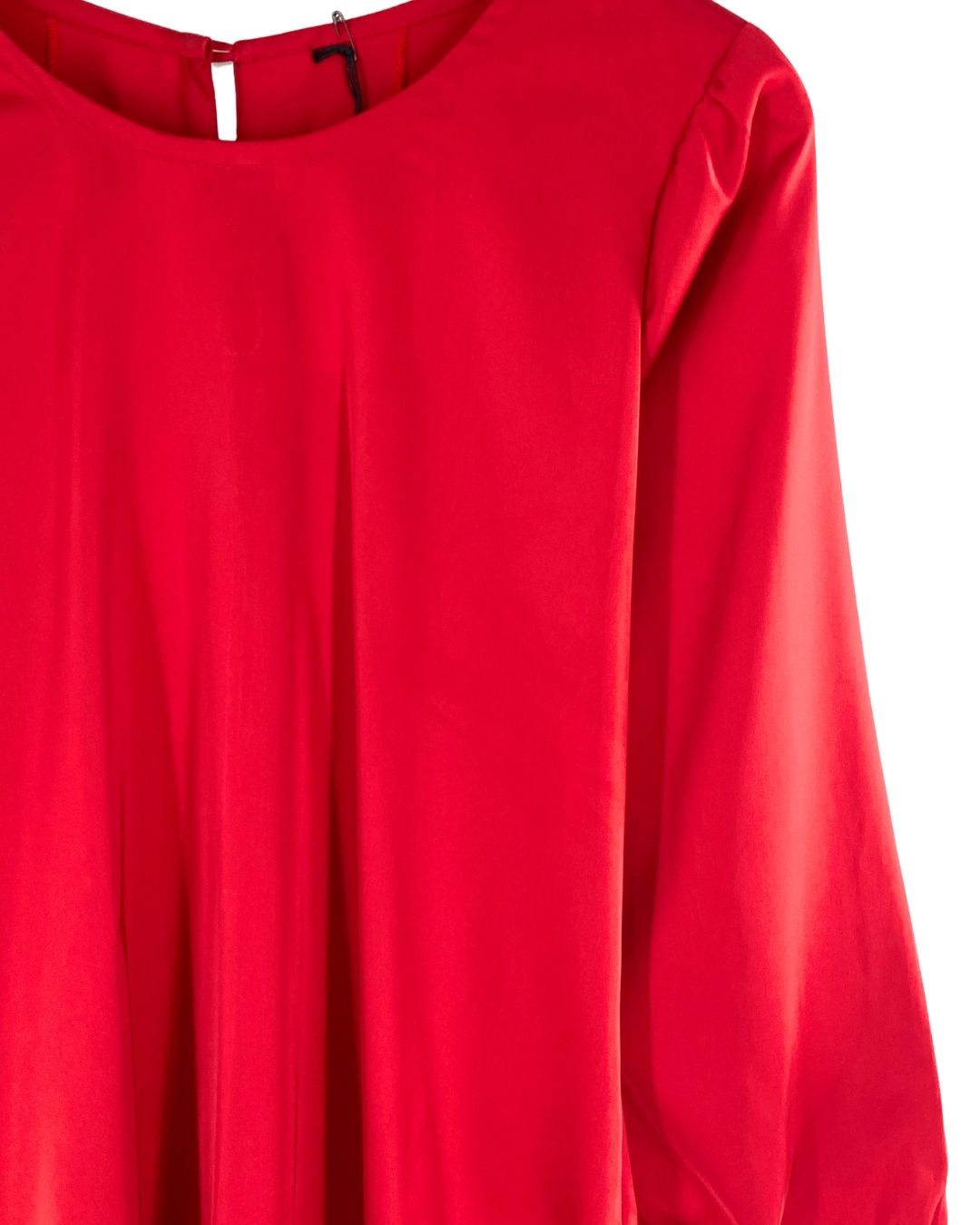 Blusa manga larga satinada