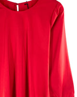 Blusa manga larga satinada