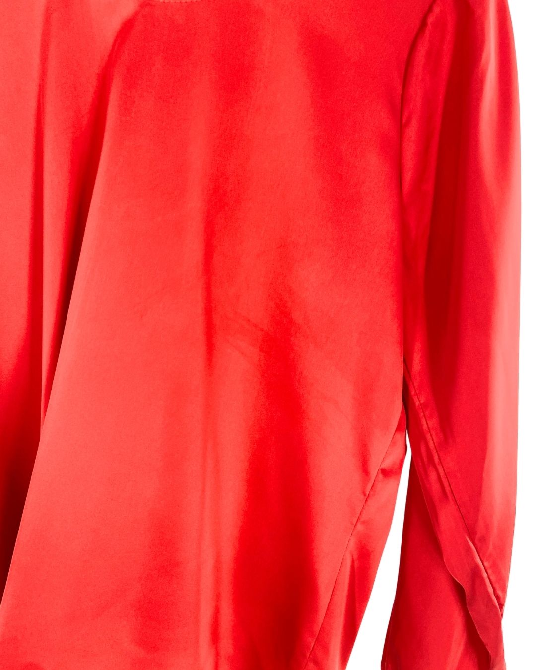 Blusa manga larga satinada