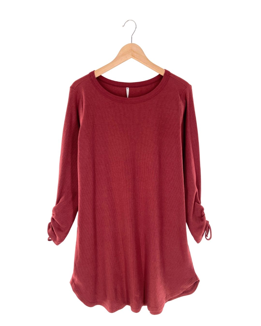 Vestido midi manga larga