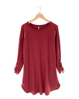 Vestido midi manga larga