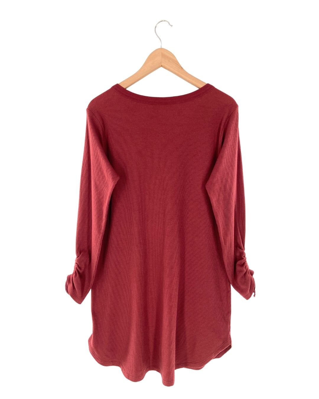 Vestido midi manga larga