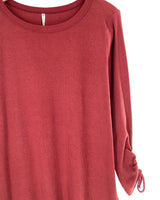 Vestido midi manga larga