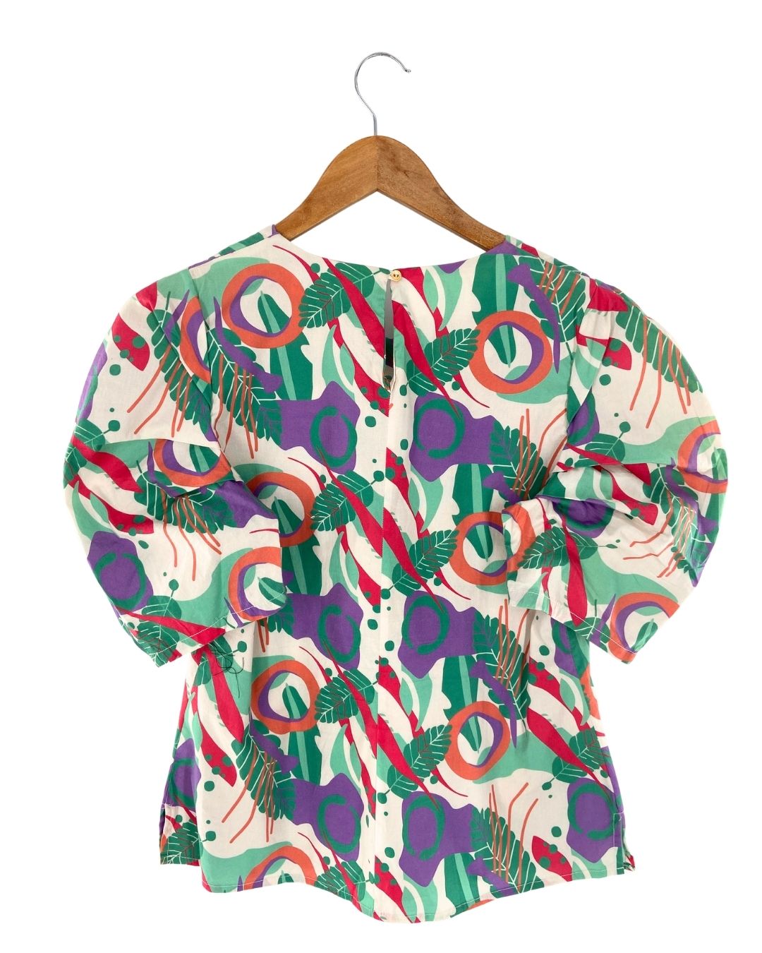 Blusa manga princesa print