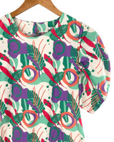 Blusa manga princesa print