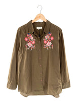 Camisa manga larga bordada