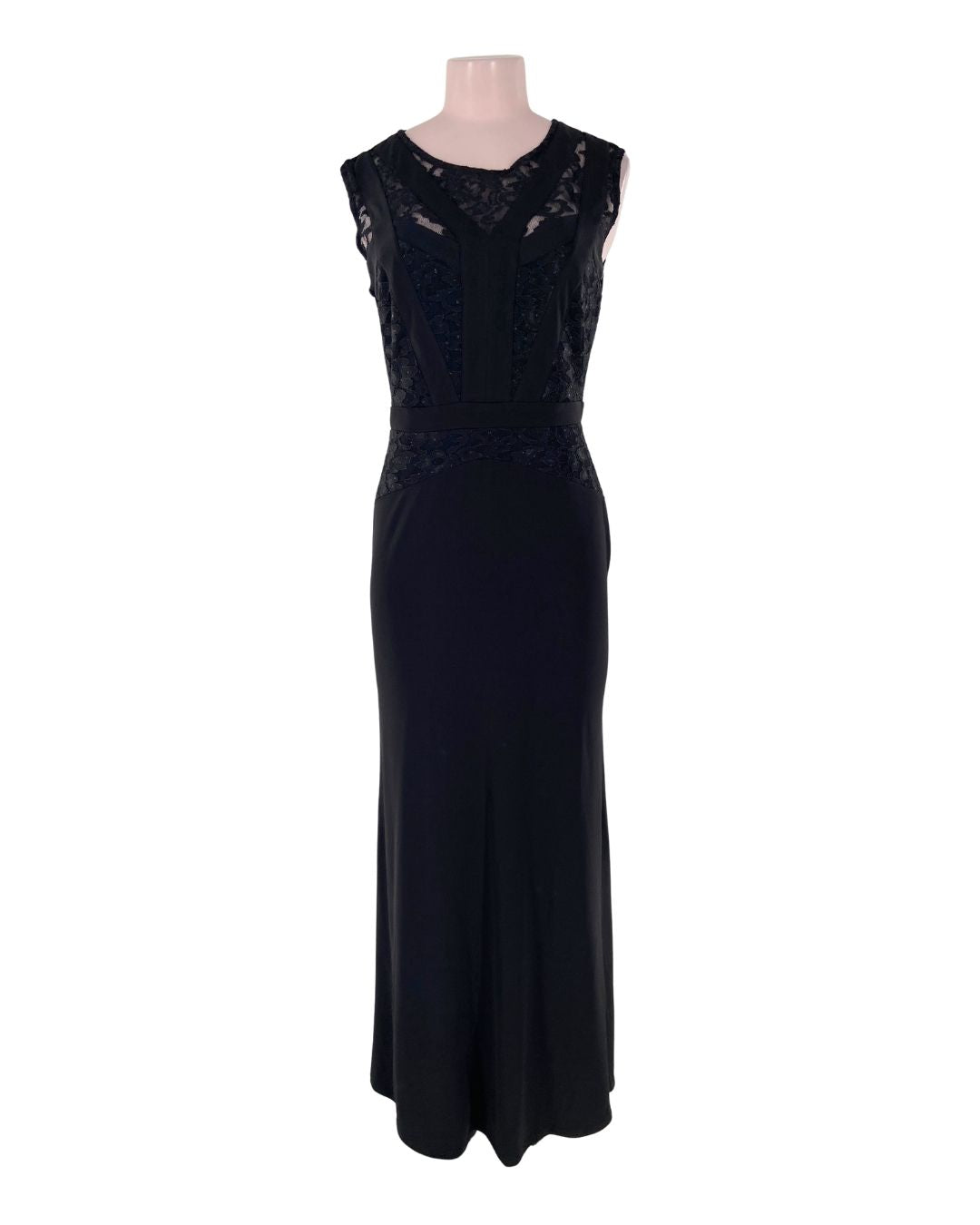 Maxi vestido sleeveless con de