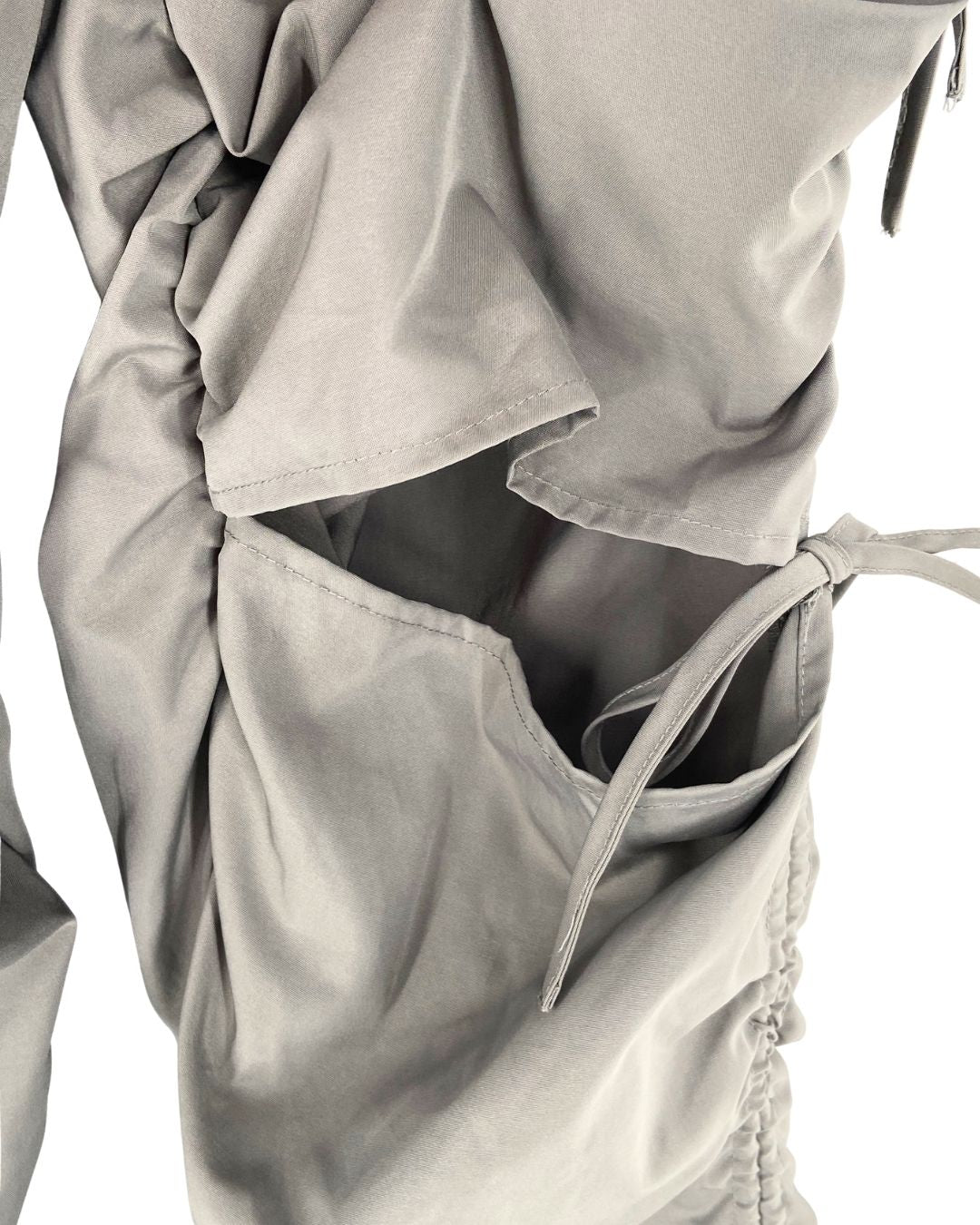 Pantalon parachute encauchado