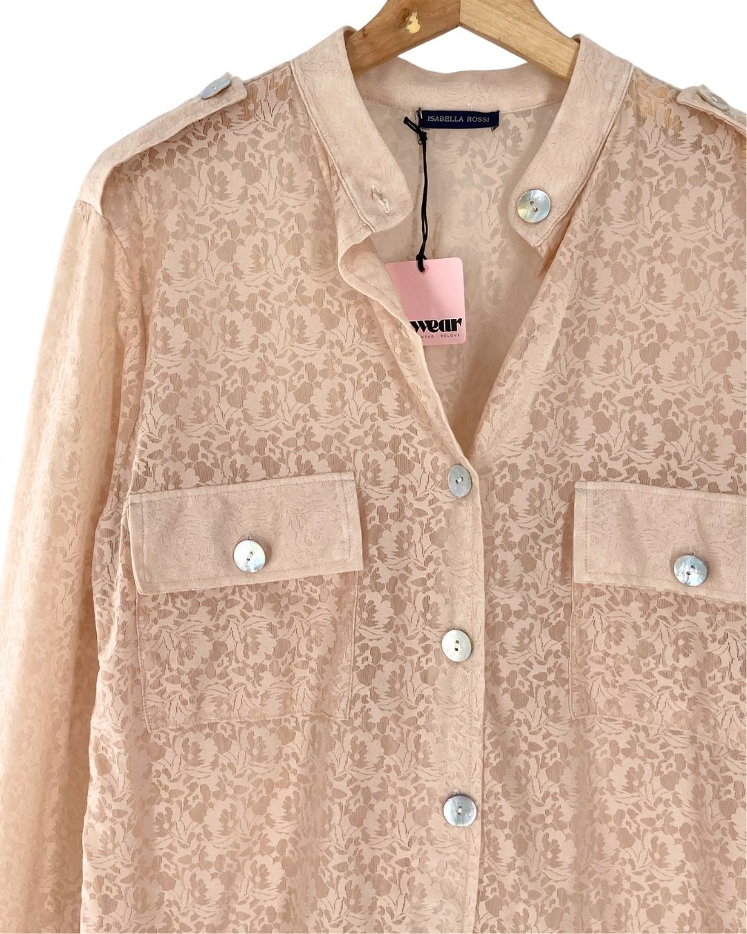 Camisa manga larga en blonda