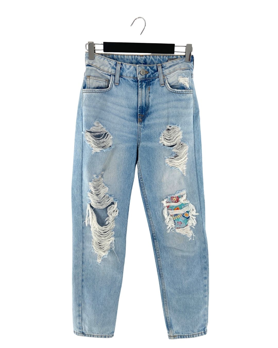 Jean boyfriend rigido
