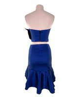 Set de blusa strapless y falda