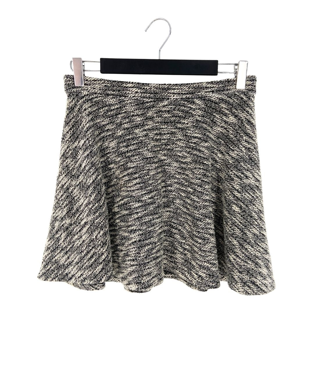 Falda tejida mini amplia