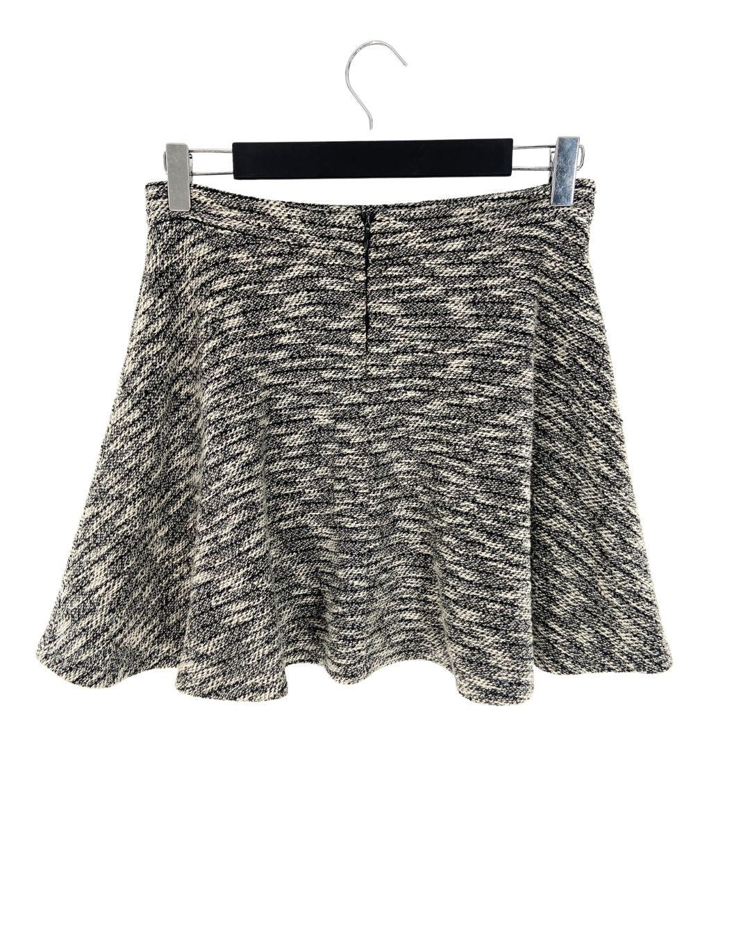 Falda tejida mini amplia