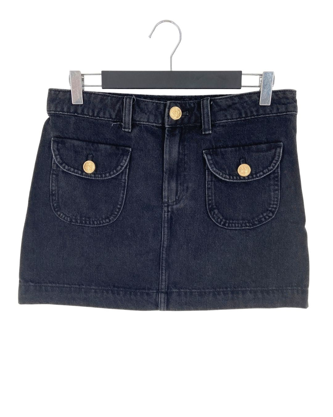 Falda mini en denim