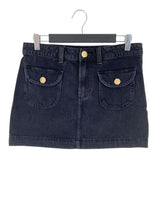 Falda mini en denim
