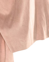 Chaqueta en antelina manga 3/4
