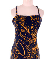 Vestido amplio midi de tiras